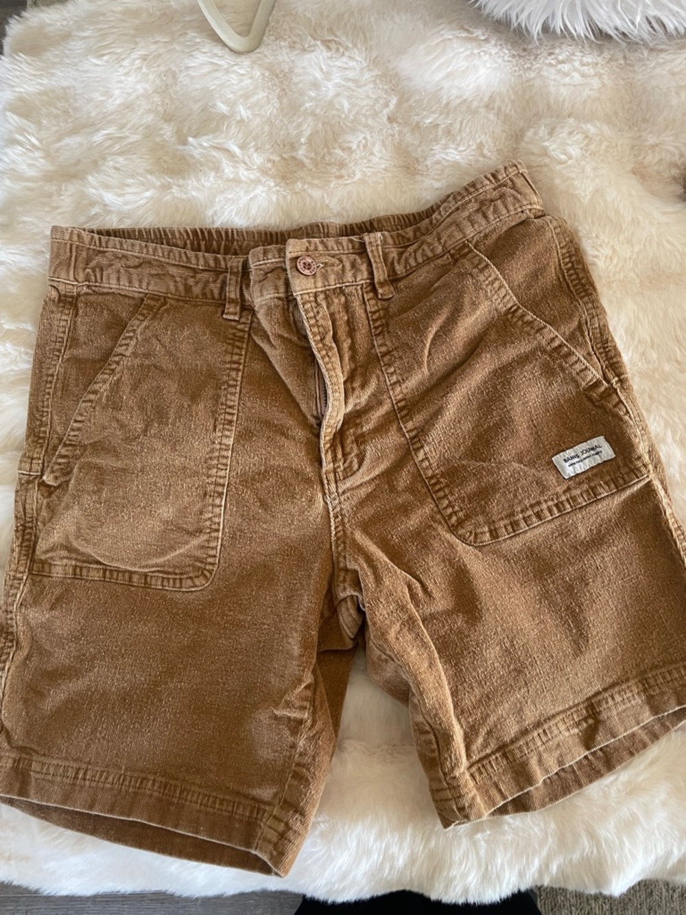 Men's Brown Corduroy Work Shorts #204
